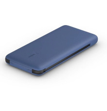 Портативное зарядное устройство Power Bank Belkin 10000mAh 23W integrated cables Blue (BPB006BTBLU)