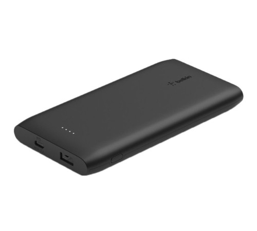 Портативное зарядное устройство Power Bank Belkin 10000mAh, 18W, USB-A, USB-C, black (BPB001BTBK)