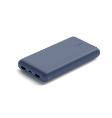 Портативный аккумулятор Power Bank Belkin 20000mAh, 15W, Dual USB-A, USB-C, blue