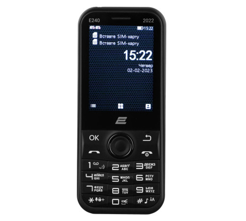 Мобільний телефон 2E E240 2022 Black (688130245159)