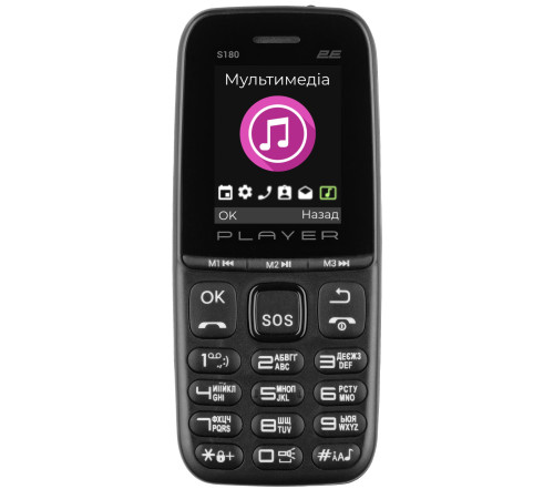 Мобільний телефон 2E S180 2021 DualSim Black