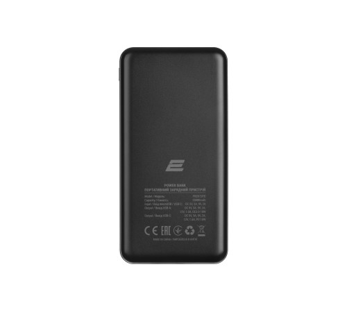Портативний акумулятор 2Е 20000mAh Geometry PD+QC 18W, Black (2E-PB2072PD-BLACK)