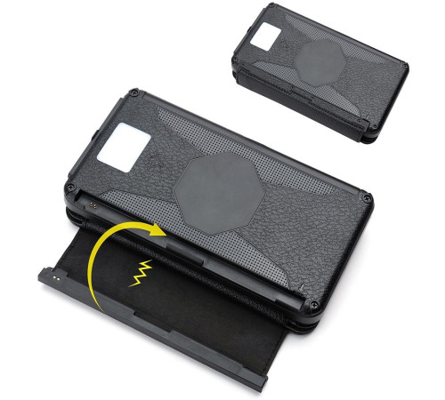 Портативний зарядний пристрій Power Bank 2E Solar 20000mAh Black