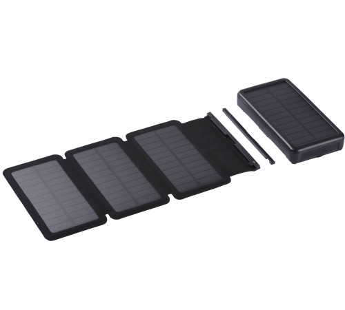 Портативний зарядний пристрій Power Bank 2E Solar 20000mAh Black