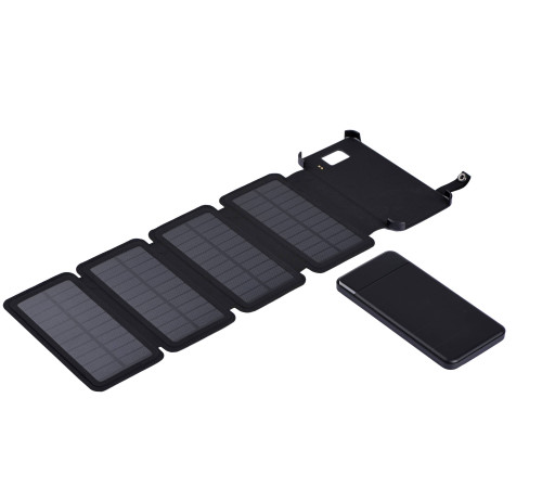 Портативний зарядний пристрій Power Bank 2E Solar 8000mAh Black