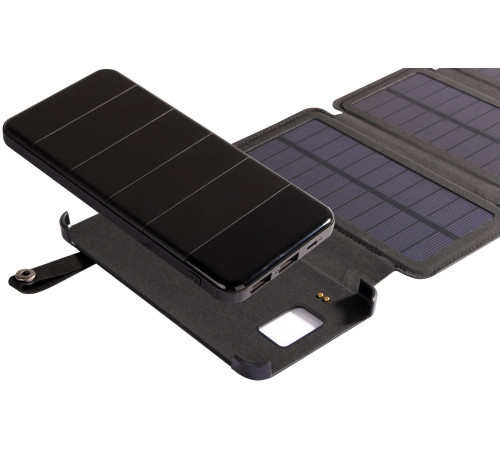 Портативний зарядний пристрій Power Bank 2E Solar 8000mAh Black