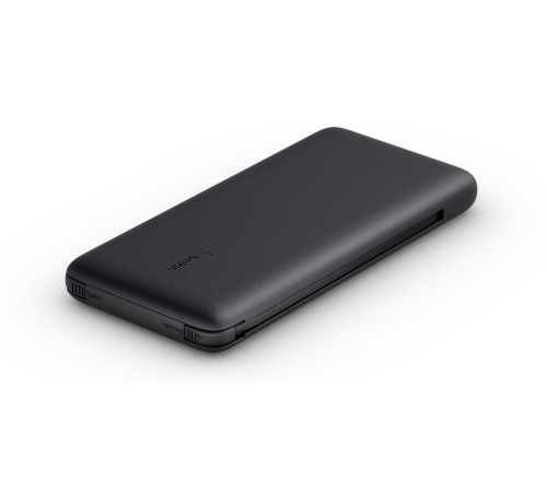 Портативное зарядное устройство Power Bank Belkin 10000mAh 23W integrated cables Black (BPB006BTBLK)