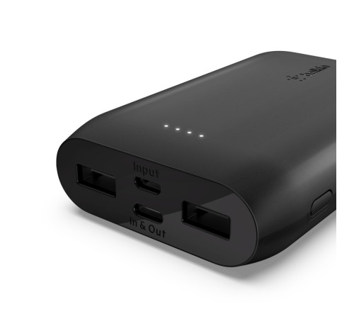 Портативное зарядное устройство Belkin 10000mAh, 15W Dual Black (BPB011BTBK)