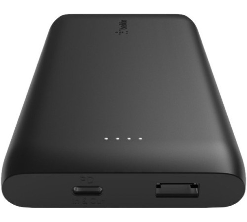 Портативное зарядное устройство Power Bank Belkin 10000mAh, 18W, USB-A, USB-C, black (BPB001BTBK)
