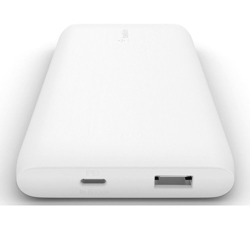 Портативное зарядное устройство Power Bank Belkin 10000mAh 18W USB-A, USB-C White (BPB001BTWH)
