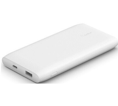 Портативное зарядное устройство Power Bank Belkin 10000mAh 18W USB-A, USB-C White (BPB001BTWH)