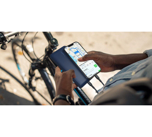 Портативный аккумулятор Power Bank Belkin 20000mAh, 15W, Dual USB-A, USB-C, blue