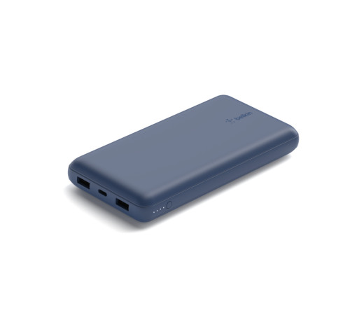 Портативный аккумулятор Power Bank Belkin 20000mAh, 15W, Dual USB-A, USB-C, blue