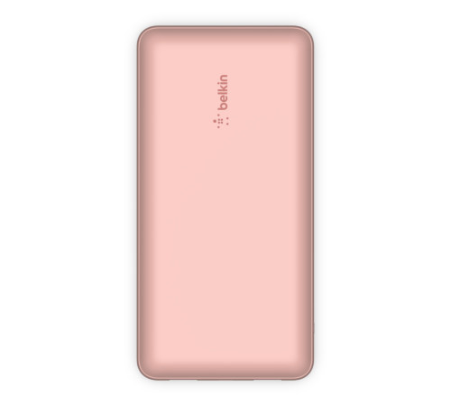 Портативный аккумулятор Power Bank Belkin 20000mAh 15W, Dual USB-A, USB-C Rose Gold (BPB012BTRG)