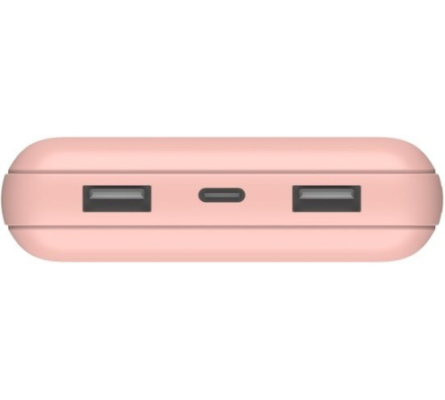 Портативный аккумулятор Power Bank Belkin 20000mAh 15W, Dual USB-A, USB-C Rose Gold (BPB012BTRG)
