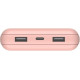 Портативный аккумулятор Power Bank Belkin 20000mAh 15W, Dual USB-A, USB-C Rose Gold (BPB012BTRG)