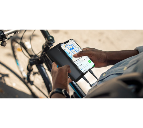 Портативный аккумулятор Power Bank Belkin 20000mAh, 15W, Dual USB-A, USB-C, black