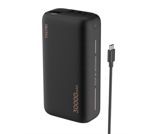 Портативный аккумулятор TECNO 30000mAh 22.5W Black (TPB-P302)