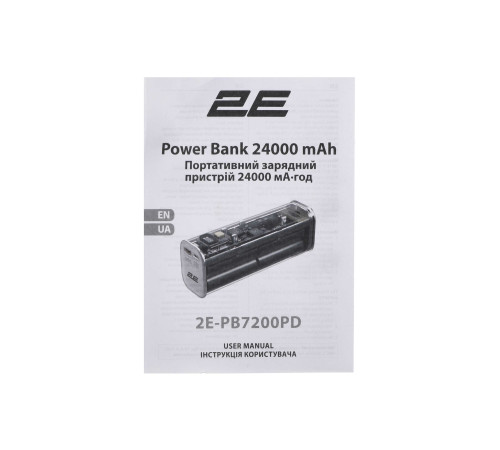 Портативный аккумулятор 2E 24000mAh Сrystal 100W (2E-PB7200PD)