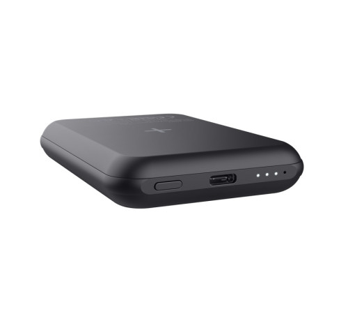 Портативний зарядний пристрій Trust Magnetic WL 5000 mAh Black