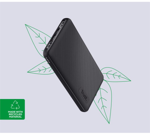 Портативний зарядний пристрій Trust Primo ECO 10000 mAh Black (24678_TRUST)