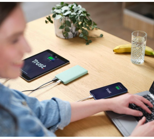 Портативний зарядний пристрій Trust Primo ECO 10000 mAh Green (25029_TRUST)