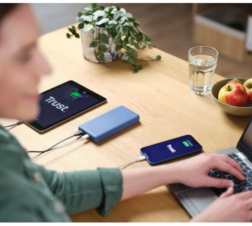 Портативний зарядний пристрій Trust Primo ECO 20000 mAh Blue (25026_TRUST)