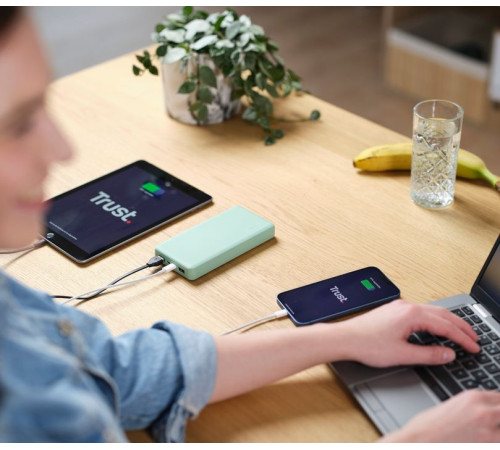 Портативний зарядний пристрій Trust Primo ECO 20000 mAh Green (25027_TRUST)