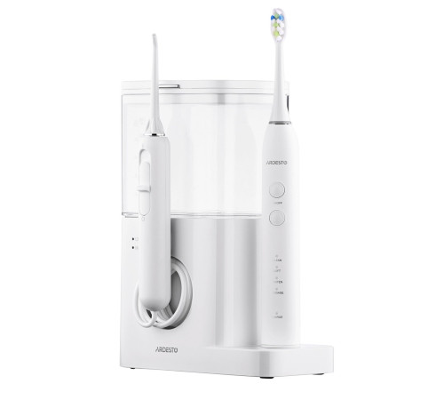 Іригатор стаціонарний Ardesto OI-R600WTB + електрична зубна щітка, білий