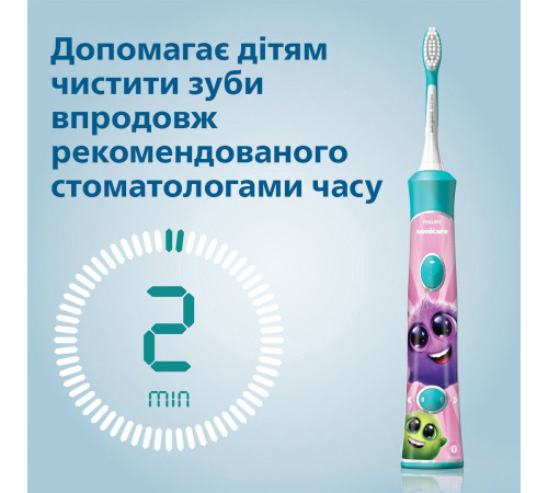 Зубная щетка электрическая звуковая For Kids Philips Sonicare HX6322/04