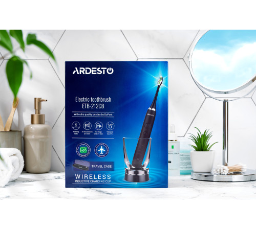 Електрична зубна щітка Ardesto ETB-212CB чорна