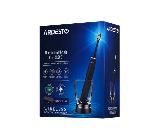 Електрична зубна щітка Ardesto ETB-212CB чорна