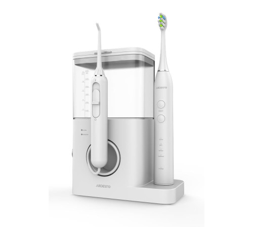 Іригатор стаціонарний Ardesto OI-R600WTB + електрична зубна щітка, білий