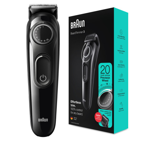 Тример для бороди та вусів Braun BeardTrimmer BT3322