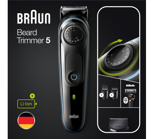 Тример для бороди та вусів Braun BeardTrimmer 5 BT5340