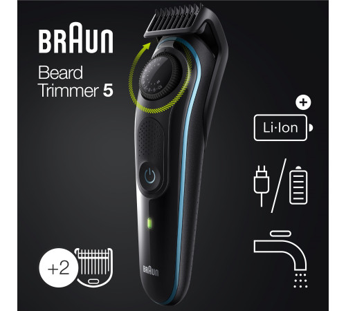 Тример для бороди та вусів Braun BeardTrimmer 5 BT5340