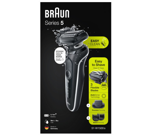 Електробритва чоловіча Braun Series 5 51-W1500s