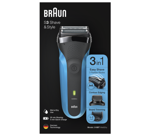 Електробритва чоловіча Braun Series 3 310BT