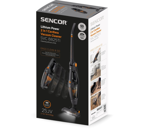 Пилосос акумуляторний Sencor SVC8825TI