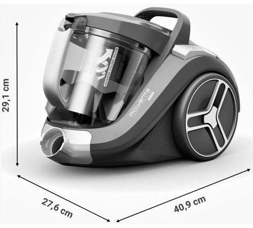 Пылесос без мешка Rowenta Compact Power XXL Classic + Kit RO4B25EA