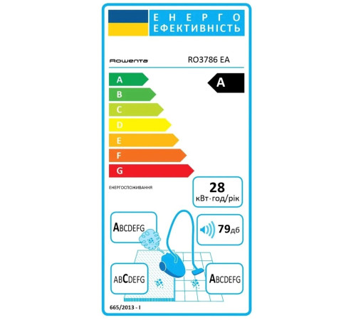 Пылесос для сухой уборки без мешка Rowenta RO3786EA