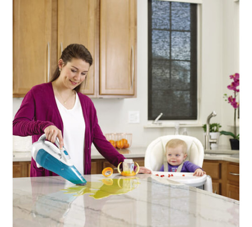 Портативный BLACK&DECKER аккум. пылесос WDA315J, 10.8V, 735л/мин