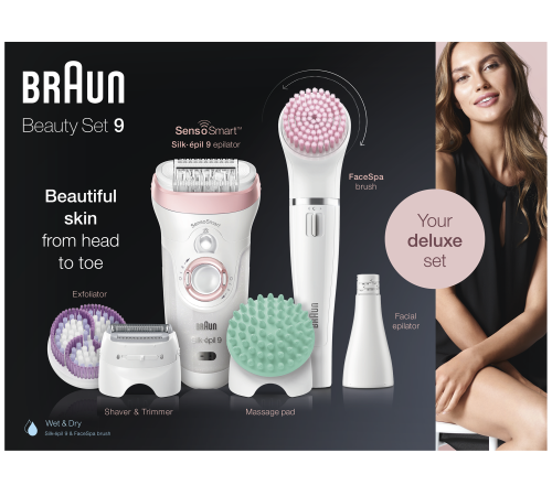 Епілятор Braun Silk-epil 9 SkinSpa SensoSmart SES 9/995 BS