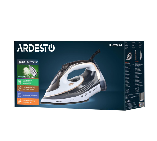 Утюг Ardesto IR-B2245-E белый с серым