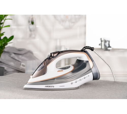 Утюг Ardesto IR-B2245-E белый с серым