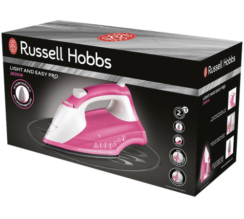 Утюг Russell Hobbs 26461-56 Light & Easy Pro Iron белый+ розовый