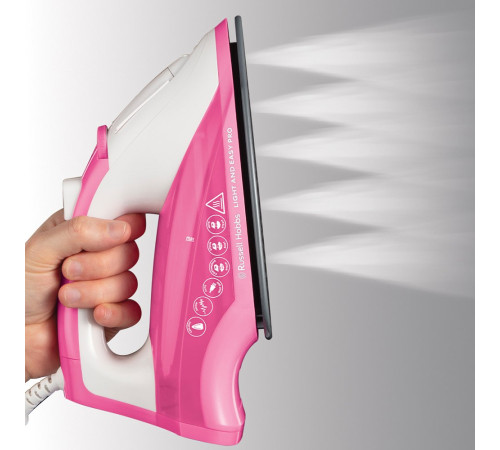 Утюг Russell Hobbs 26461-56 Light & Easy Pro Iron белый+ розовый