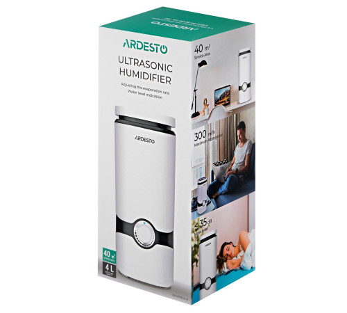Увлажнитель воздуха Ardesto USH-M-BTN-4L-W