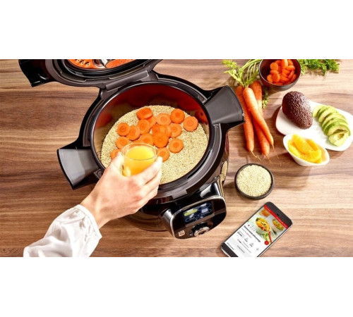 Мультиварка-скороварка TEFAL Cook4me + Connect CY855830
