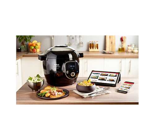 Мультиварка-скороварка TEFAL Cook4me + Connect CY855830